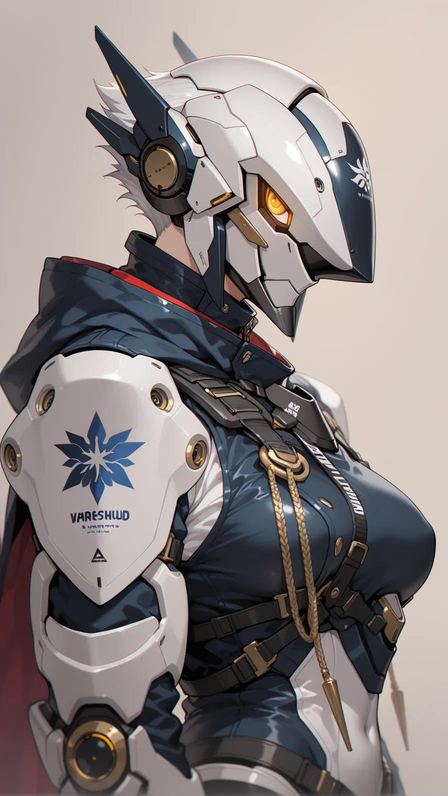 schoolgirls, Full of realistic details，8K quality，The colors are delicate，White tones，There was an aperture on the mech's helmet，Carry a weapon（1.3），Gaze sideways in the blue starry sky，Underwear rain，Pair the sky with shooting stars。