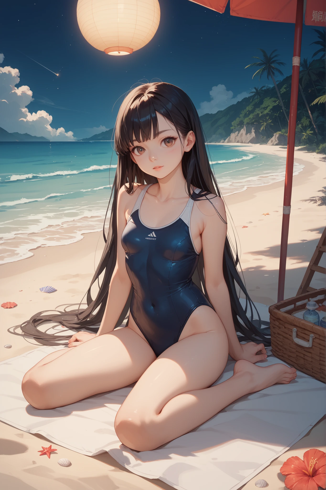 Ocean Female Loli Swim Clothes Realistic 3D Anime Seductive Extreme Graphics Ultra HD Top Stream
