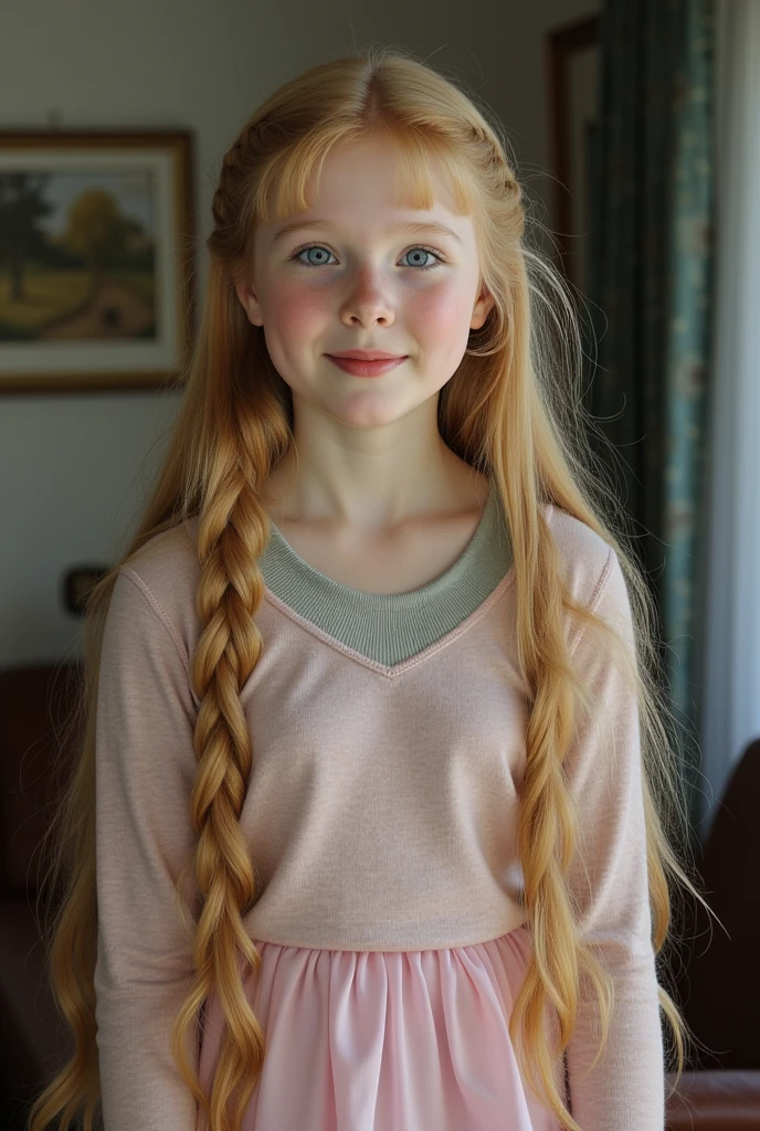 a beautiful ginger girl, detailed face, (pink hairpins in her hair) and two pigtails, blue eyes, long eyelashes, small nose, full lips, curly hair, beautiful detailed face, girl in a bed in david hamilton style, window light, soft lighting, dreamy, pastel colors, muted tones, film grain, shallow depth of field, cinematic, highres, best quality, 8k, ultra-detailed, realistic, photorealistic, professional, 