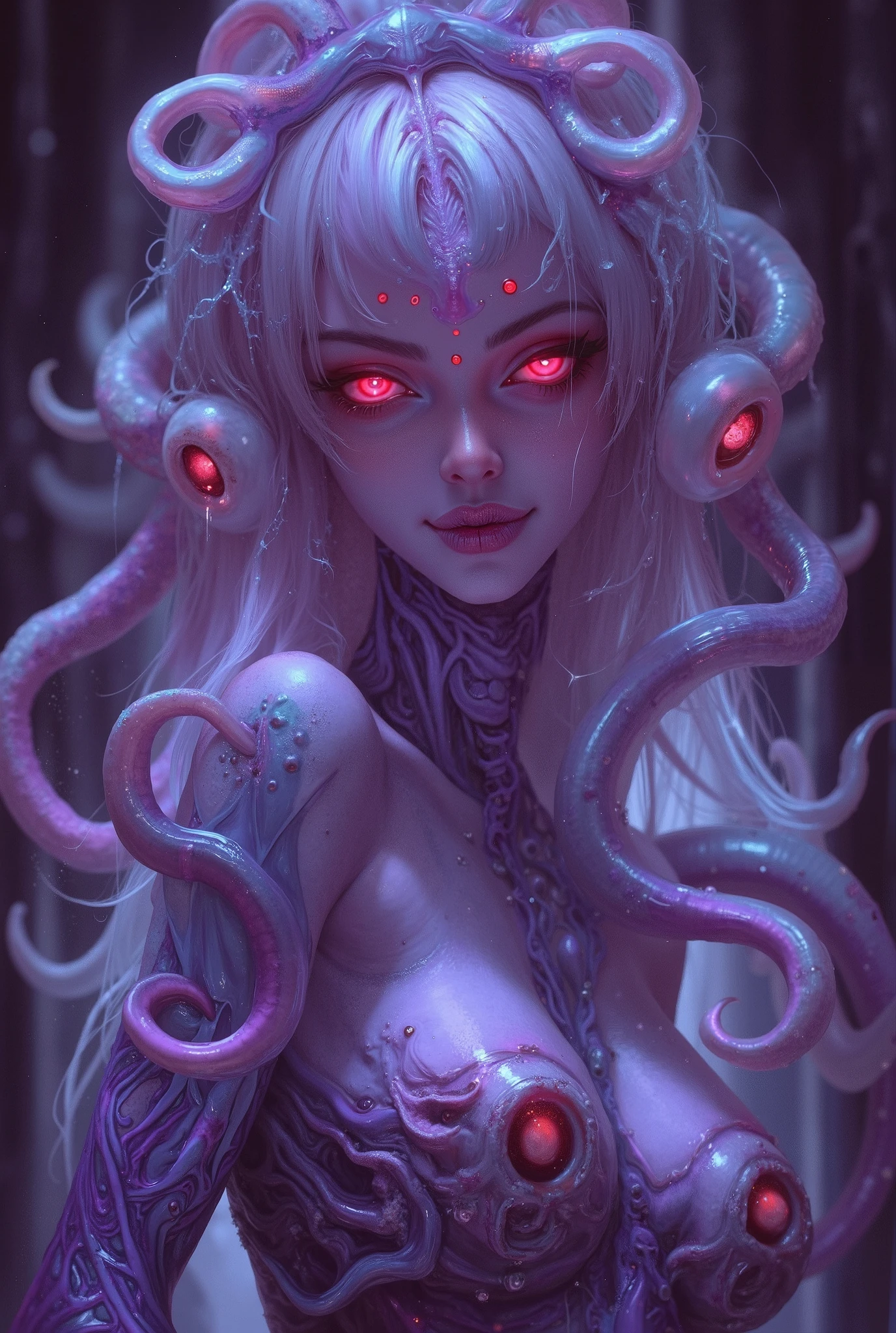 Broken,Tentacles invade sensitive areas of the body