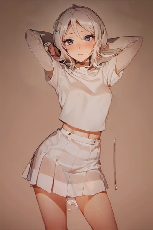(masterpiece:1.2),(best quality:1.2),(masterpiece, best quality, ultra-high resolution), (1girl), (1 character), (Small breast), (White background), (No background), (1 angle), natural pose, Standing