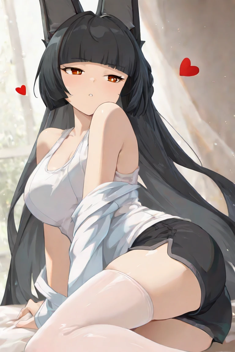 blush, cleavage,, red eyes, red fingerless gloves,glowing aura, natural light, masterpiece, glossy skin, juicy lips ,long hair, cute, kawaii, adorable, reaching up, adult, cuddle, kawaii clothes,random hair style, random clothes, black hair, (((pink streaks in hair))), yellow eyes, ((black hair)), snake, random pose, random background, random action, sexy, hot, nipple slip, full body, random expression, rainbow, sprinkles, candy, sweets, colourful, multicolour background