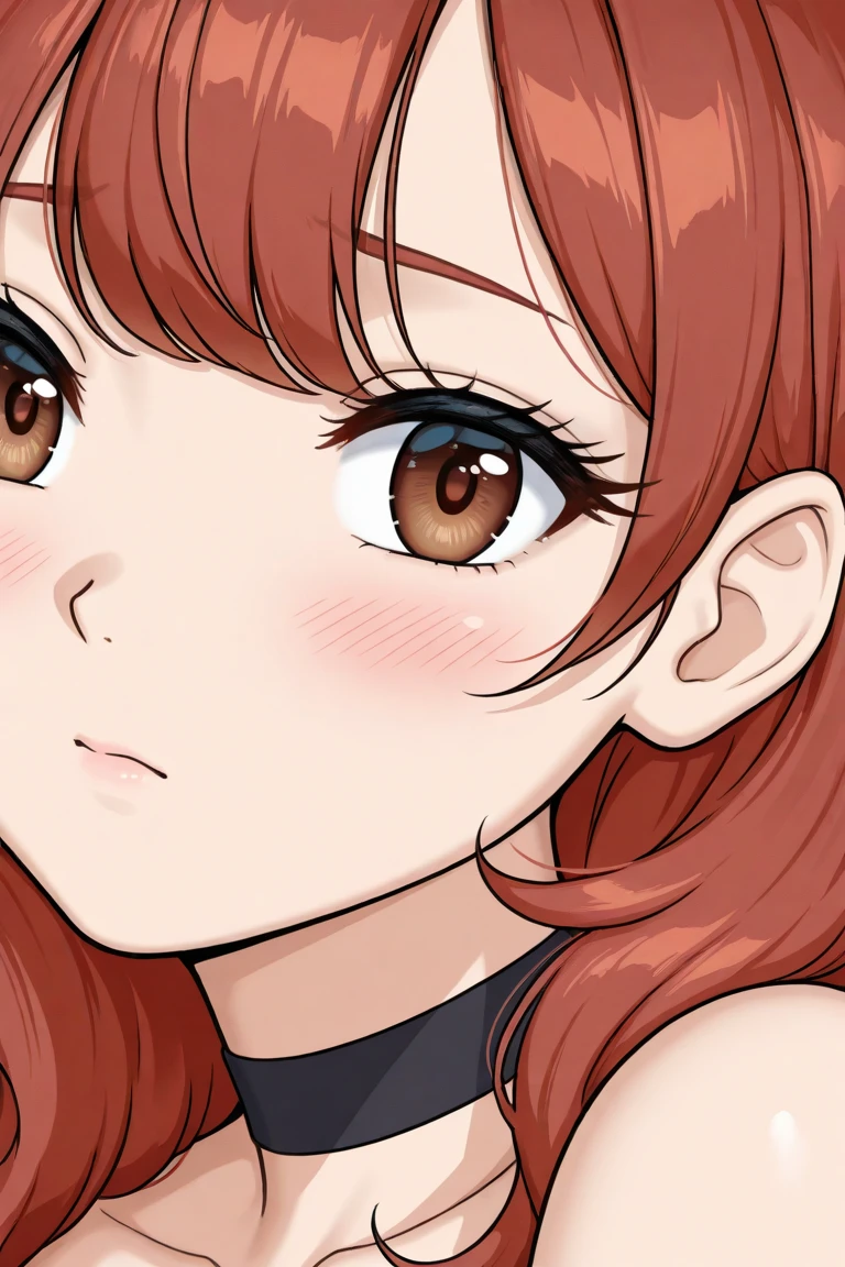 (masterpiece),(best quality:1.0), (Ultra-high resolution:1.0), Detailed description, 8K, Japanese cartoons, 1 Girl, beautiful Japanese cartoons girl, Wearing a red dress, corolla, Pretty Face, Delicate face, beautiful eyes, Delicate eyes, Crimson eyes, Bright red lips, Red lipstick, Beautiful and stylish hair, Hair highlights, bangs Japanese cartoons style, best quality, Energetic