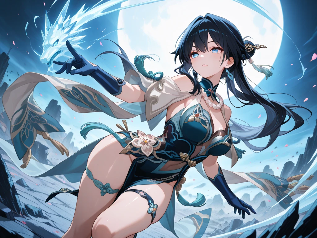 Here is an AI art prompt for Veronica Leal in an anime style:
Title: "Veronica Leal: Anime Masterpiece"
Description:
Create a stunning, high-resolution (8K) anime-style artwork of Veronica Leal, showcasing her captivating features in exquisite detail. The image should be ultrasharp, with crisp lines and vibrant colors that pop against a contrasting background.
Appearance:
Face: Veronica's face should be the focal point, with a subtle, alluring smile and piercing green eyes that seem to sparkle with mischief. Her eyebrows should be slightly arched, adding to her enigmatic charm.
Hair: Her long, curly brown hair should cascade down her back like a waterfall, with loose strands framing her face and accentuating her striking features.
Body: Veronica's physique should be toned and athletic, with a subtle sheen to her skin that hints at her seductive nature. Her curves should be accentuated, particularly her bust and hips, without being overly exaggerated.
Attire: She should wear a revealing, high-necked outfit that showcases her curves while maintaining a sense of modesty. The outfit could be a fusion of traditional Japanese and modern elements, reflecting her Colombian heritage and the anime style.
Background:
Color Scheme: The background should be a deep, rich blue, evoking the night sky or a mysterious, underwater world. This will provide a striking contrast to Veronica's vibrant features.
Composition: The background should be subtle yet engaging, with subtle waves or ripples that add texture and depth to the image. Avoid any distracting elements that might take attention away from Veronica.
Style:
Anime Inspiration: Draw inspiration from renowned anime artists, incorporating intricate details and textures that bring the image to life.
High-Contrast: Use high contrast to create a dramatic, visually striking image that pops against the background.
Realism: Balance the anime style with realistic features, ensuring Veronica's appearance is both captivating and believable
