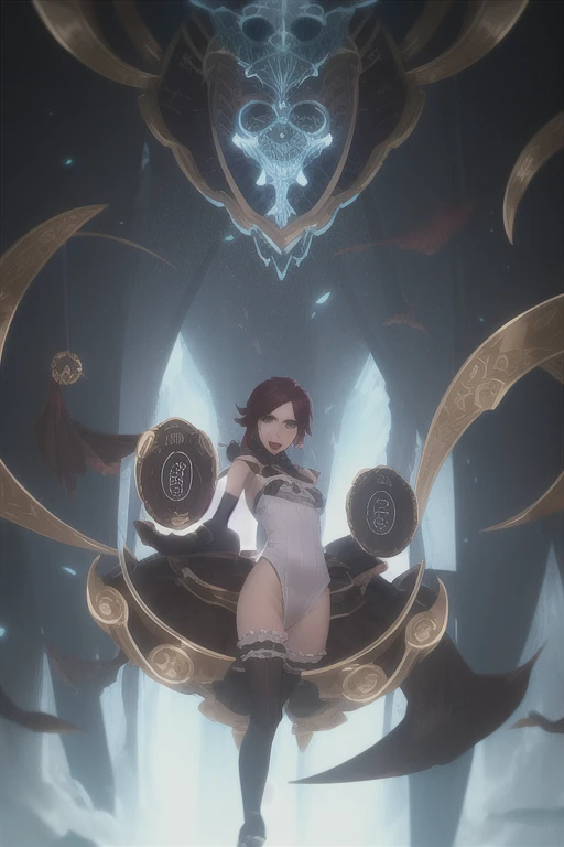 masterpiece, best quality, (extremely detailed CG unity 8k wallpaper), (best quality), (best illustration), (best shadow), absurdres, realistic lighting, (Abyss), beautiful detailed glow, art by PeterMohrBacher,
