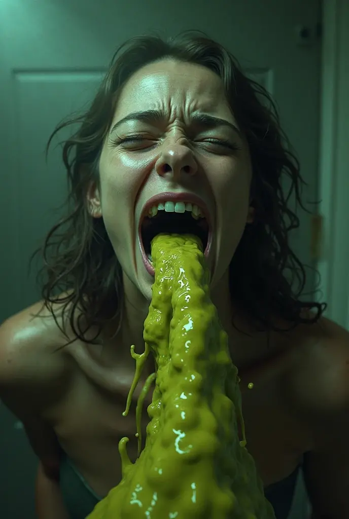 (Mila Kunis, 25 years old, nude, covered in slime, scared) tentacle aliens have strapped her to a metal examination table with her butt arched up. Slimy tentacle aliens with big eyes and giant toothy mouths are having unrestrained sex with her shoving massive tentacle penis in her ass and mouth, belly bulge, gasping for air, hard rough deep sex