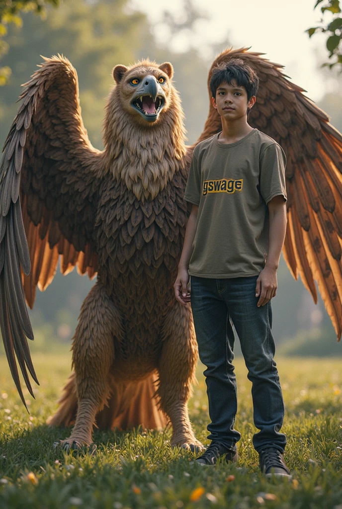 Biracial man with owl pokemon
