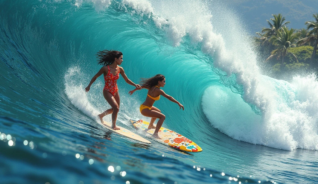 Nicole was an excellent layer. She was always in search of the most challenging, the most intense. When I was on top of the board, nothing else mattered. She entered a state of focus and determination, as if she were the only thing in the world. But Nicole was no ordinary surfer. She was known in the virtual world as "Mamacita".