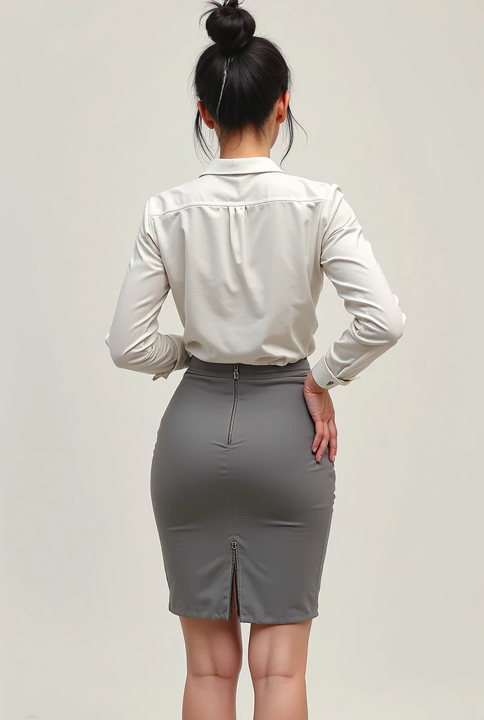 female。Back view、Skirt butt