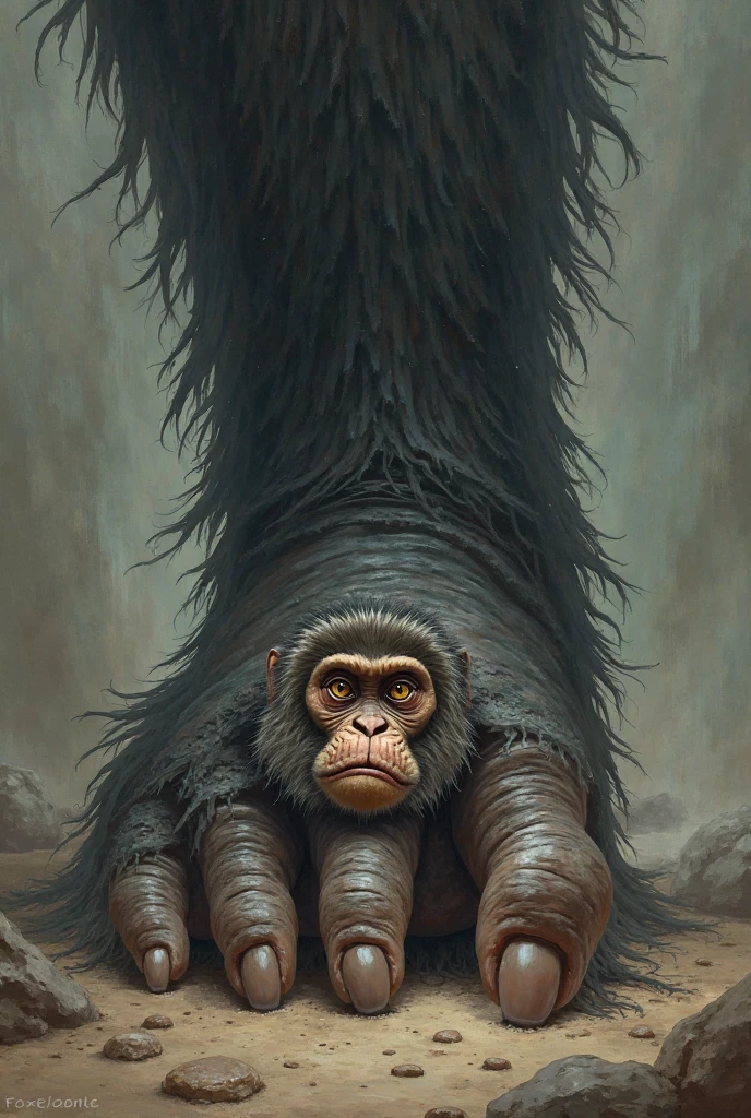 A handmade drawing in black and white on a scroll, a dead monster gorilla, lying on the operating table, anatomy, ((monster anatomy)), masterpiece, detailed, handmade, artbook, pencil, art, (Leonardo da Vinci art), light, autopsy, perfect, super detailed, catacomb, castle