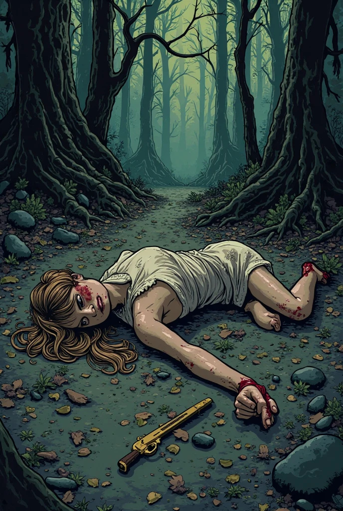 A girl wearing a hockey mask with a machete, piercing blue eyes, bloodied lips, and a sinister smile, surrounded by a dark and eerie forest. She is dressed in a tattered and dirty white dress, with long, tangled black hair covering half of her face. The scene is set during a stormy night, with thunder and lightning illuminating the scene. The girl stands in a haunting pose, holding the machete in one hand and raising it high in the air. The atmosphere is filled with suspense and fear, as if she is about to strike her next victim.

The artwork should be created in a hyper-realistic style, using high-resolution techniques to capture every detail of the girl's face, dress, and the surrounding forest. The colors should be desaturated, with a cold and gloomy tone, enhancing the horror theme. Studio lighting should be used to add depth and highlight the details of the girl's face and the forest. The overall image quality should be of the highest standard, producing a 4K or 8K masterpiece that showcases extreme detail and realism.

In summary, the prompt should include the following tags: 
- female Jason Voorhees
- hockey mask
- machete
- piercing blue eyes
- bloodied lips
- sinister smile
- dark and eerie forest
- tattered and dirty white dress
- long tangled black hair
- stormy night
- thunder and lightning
- haunting pose
- suspense
- fear
- hyper-realistic style
- high-resolution techniques
- desaturated colors
- cold and gloomy tone
- studio lighting
- 4K or 8K quality
- extreme detail and realism

Remember to arrange the tags in order of importance and separate them with commas.