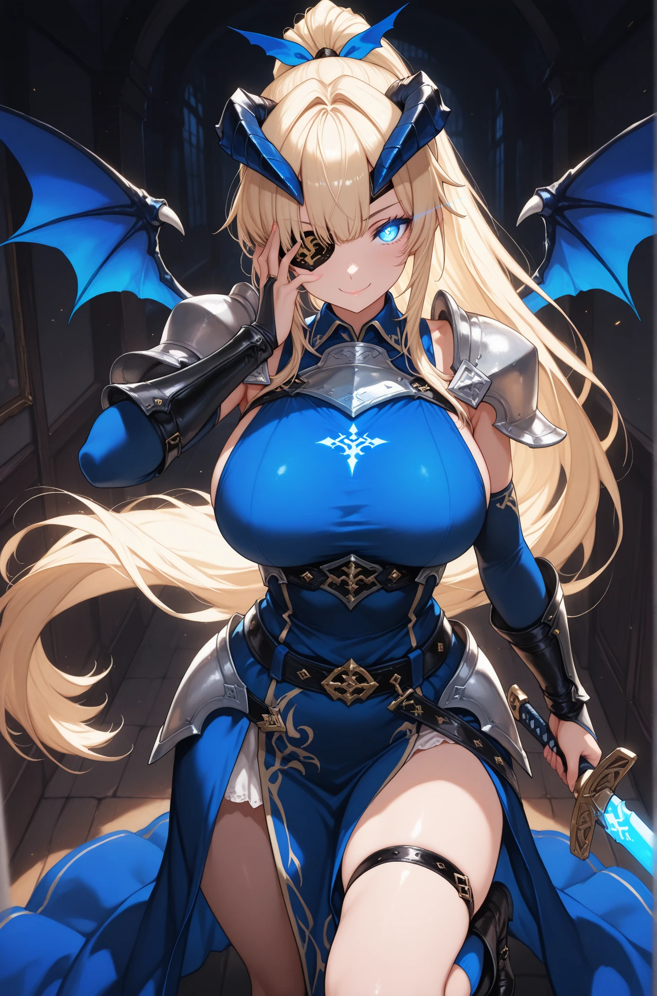 NSFW、masterpiece, top-quality, The ultra -The high-definition, Top resolution, ighly detailed, profetional lighting、animesque、1 girl in、A slender, Very cute, Young face, Hands are restrained、Armored dress, Blue and white armor、White inner、Golden decoration、ripped clothing、Wet clothes、Sheer clothes、Fluffy breasts、blonde hair, blue eyess, crying how bright、tears、lie on one's side、opening legs、raise her legs、cleavage of the breast、 (Multiple Goblins:1.5)、Attacked by goblins、in woods