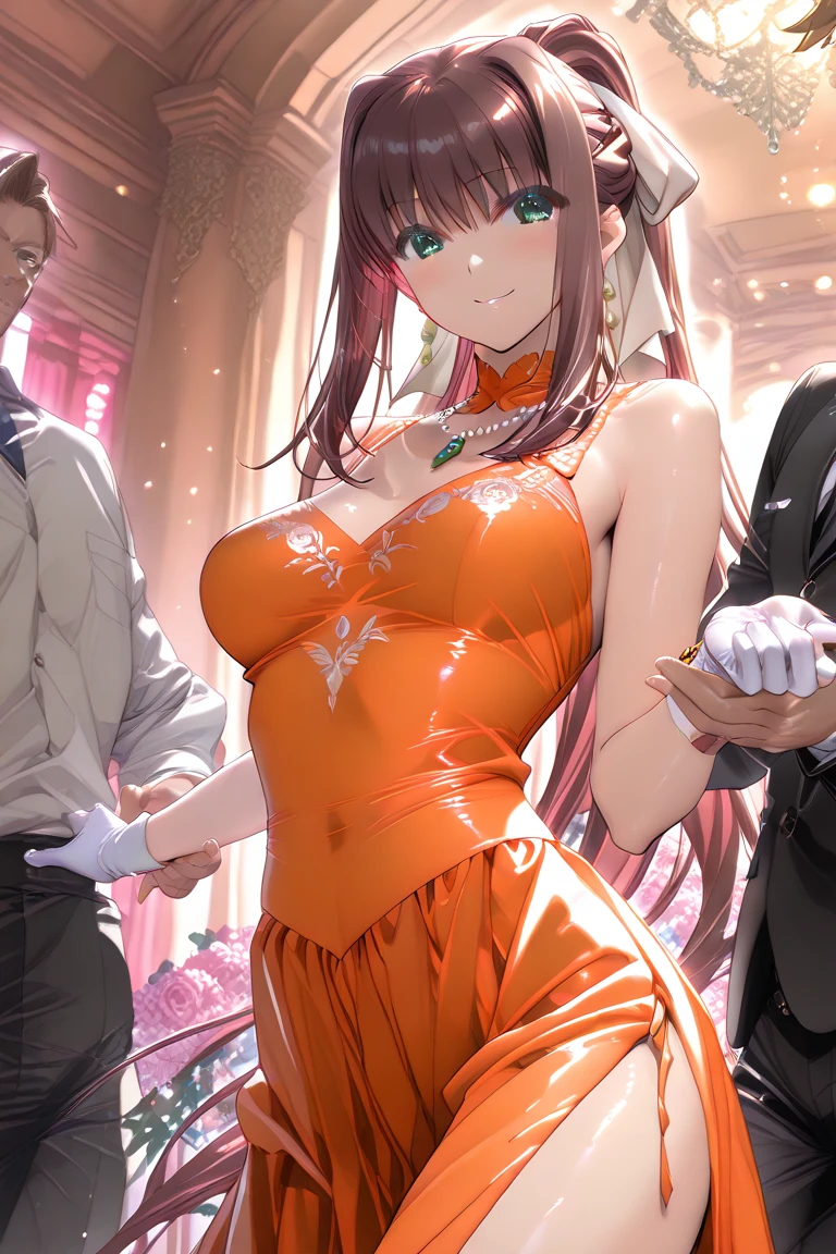 One Woman、casino、Chest Pose with Arms Together、大規模なcasino場、dealer、女dealer、Large crowd、beautiful girl, Highest quality, Black Pantyhose、Black vest、casinodealer、Tight Skirt、panties under pantyhose、Stand with your legs spread、Thick thighs、Big 、Big Ass、Short Hair、Sweaty body、Angle from directly below、Sweaty crotch、Cut the cards、Orgasmic face、Dirty sound effects、Ecstasy in a flashy way、目の前にLarge crowd、casinoのルーレット、casinoのスロット、Jackpot、Put a playing card in your chest