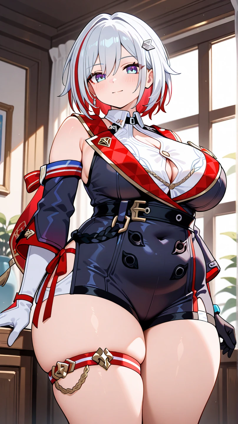 (((Canadian flag themed outfit:1.3))),(((Woman in men's clothing:1.3))),(Maple Leaf Flag),(masterpiece,Highest quality,Ultra-high resolution output images,Write boundary depth,Intricate details,Adding dimension to your subject with the contrast of light and shadow,Anatomically correct facial structure),(Picture Mode Ultra HD,)