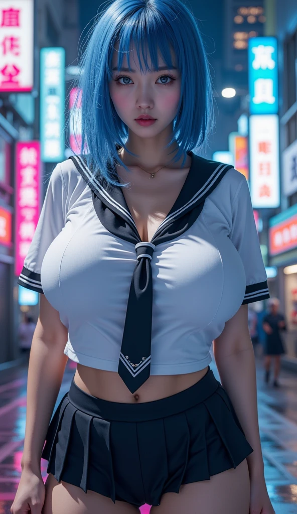 NSFW,One Woman,Gothloli with a stylish design,Spread legs,tits out,Large breasts,Pubic hair,,gleaming skin,Cute face,Big eyes,Cool Face,Braided hair,lightblue hair,plein air,Night,public park,masutepiece, extremely fine and beautiful,Photorealistic,Japanese
