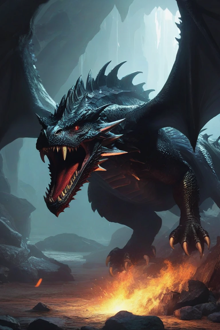 Make a black dragon scream, and below it says DD