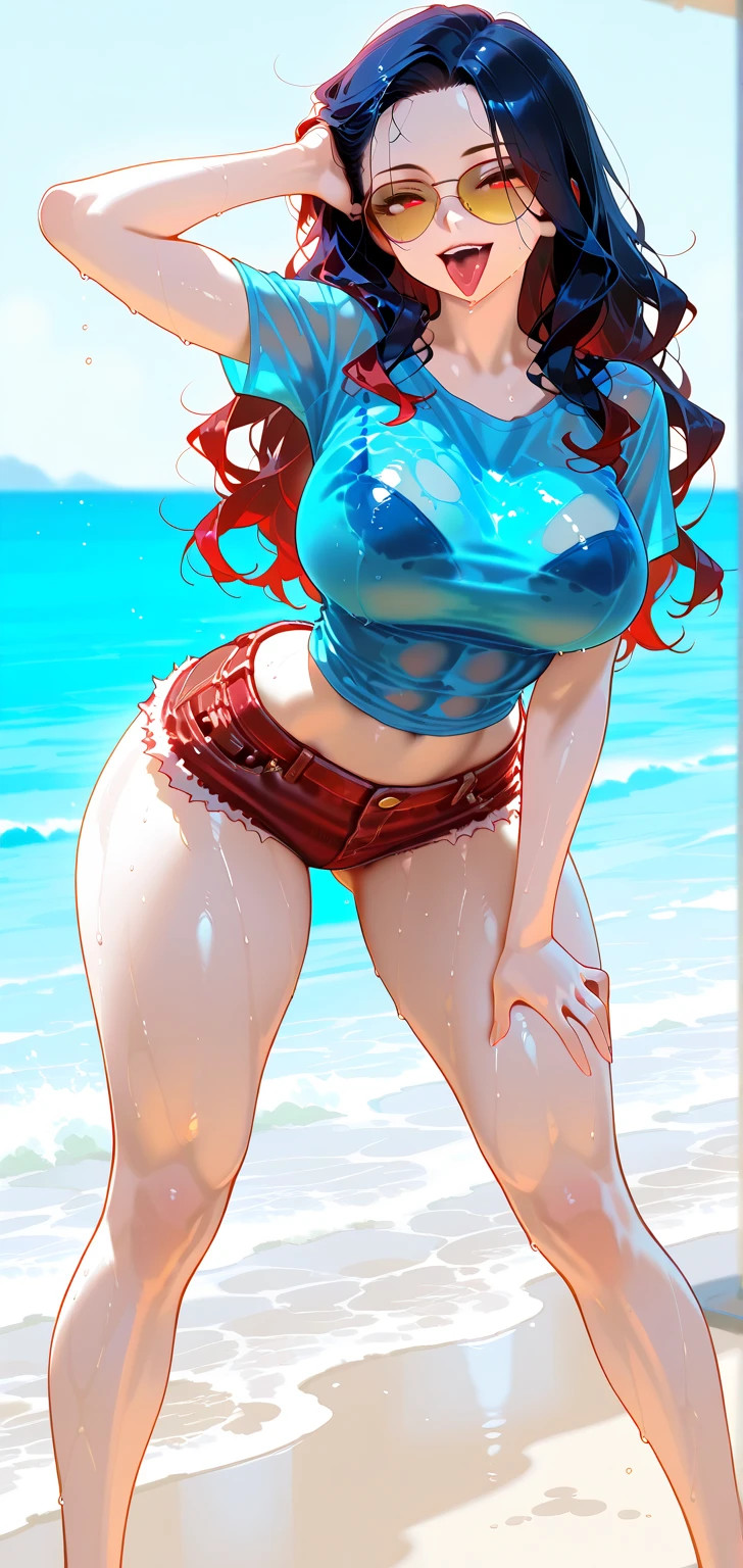 ((highest quality, 8K, masterpiece: 1.3)), 1 girl, Beauty with slender abs: 1.3, (random hairstyle: 1.2), Oversized Tank Top: 1.2, super detailed face, fine eyes, double eyelid, armpit, RAW photo