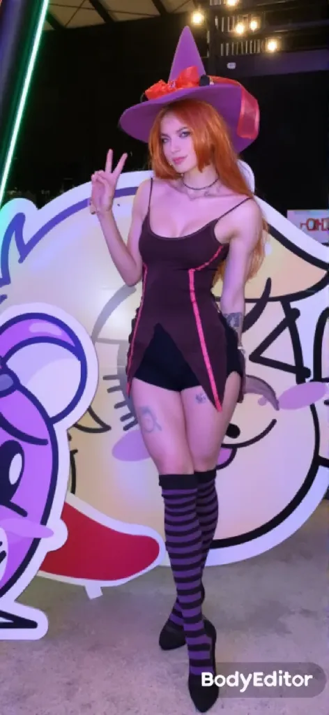 Araffe in disguise with tattoo and glasses posing for a photo, Inspired by Tex Avery, tony, inspired by Hanna-Barbera, lola bunny fanart, velma, distorted pose, madison beer as leeloo, portrait, inspired by Daphne McClure, character photography, ren and stimpy style, Portrait Bender from Futurama