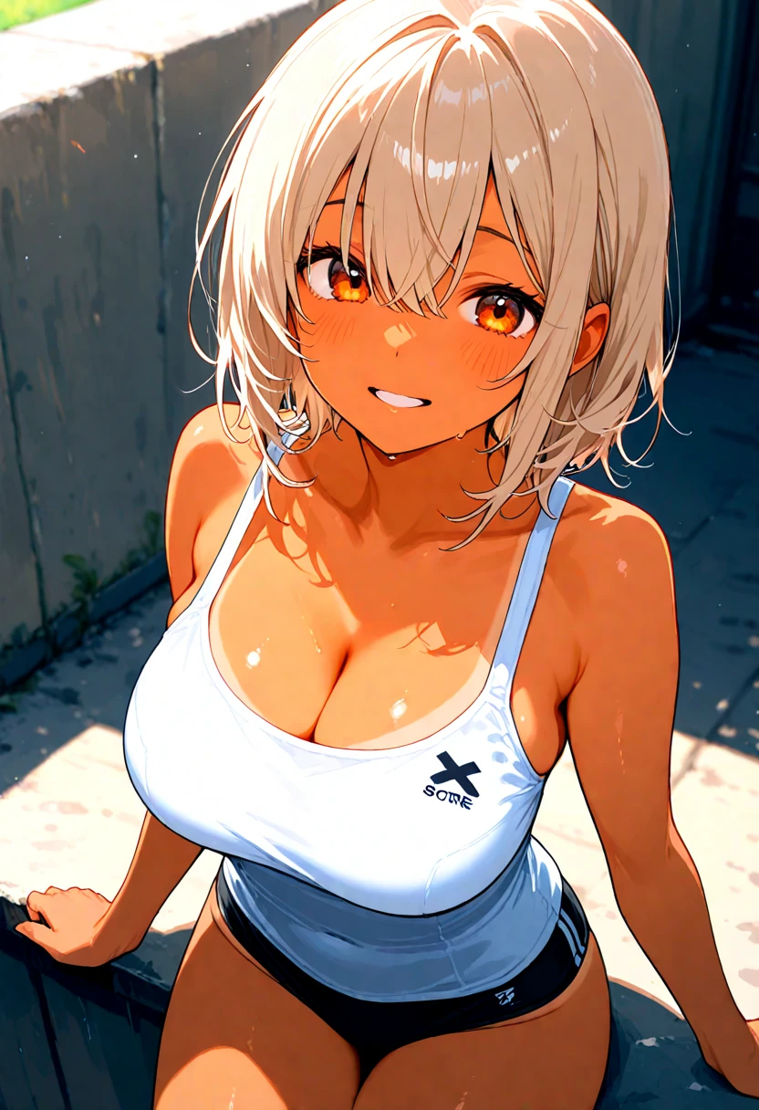 (Highest quality:1.2, Very detailed, up to date, Vibrant, 超High resolution, High Contrast, masterpiece:1.2, Highest quality, Best aesthetics), (((1 girl))), Carefully drawn lawn, Park Background, (Cropped tops:1.2, The underboob is visible), Professionalism, Bright colors, Soft lighting, Expressive eyes, Detailed lips, Long eyelashes, Pleasant atmosphere, incite inferiority, Obscene eyes, Lewd smile, Open your mouth, blush, ((Color T-shirt, Pleated skirt, loose socks, lying on the grass:1.2)), Positive Energy, Calm background, A nurturing presence, High resolution, Correct perspective, (Soft focus throughout).