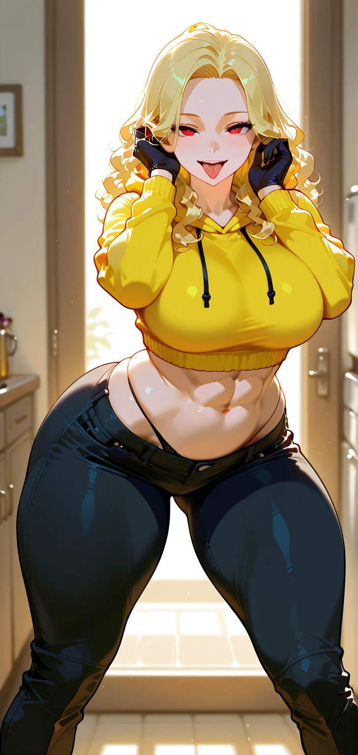 ((Masterpiece)), perfect anatomy, perfect shading, field of depth, (best quality), extremely delicate and beautiful, perfect lighting, detailed face, ultra cute face, cute, (cowboy shot 1.2), turned to the side, (((1girl))), ((solo)), looking at viewer,
short hair, fluffy hair, blonde hair, blue eyes, ((Blush)), shy, nervous, (black turtleneck sweater 1.5), (jeans 1.2), belt, extremely tight clothes, massive fat breasts, ((very wide hips)), ((very thick thighs)), ((very fat)), big fat plump belly, massive bloated belly, deep fat navel, hyper obese woman, near immobile obese woman,
coffee shop, sitting, intricate background, detailed background,