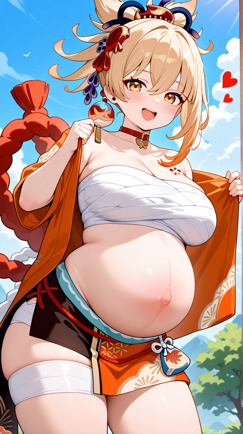 tmasterpiece,best qualtiy,Two men and two women, One of the women became pregnant,Four people stared at the pregnant woman's stomach with side lights,lens flare glow,Ray traching,Sharp focus,Wearing a bikini,Large breasts