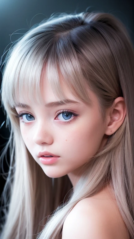 ((Masterpiece, Superb, Super Detailed, High Resolution)), solo, beautiful girl RUSSIAN CHILD IN BRAIDS , bright eyes, perfect eyes, 15 years, black and white gold theme,