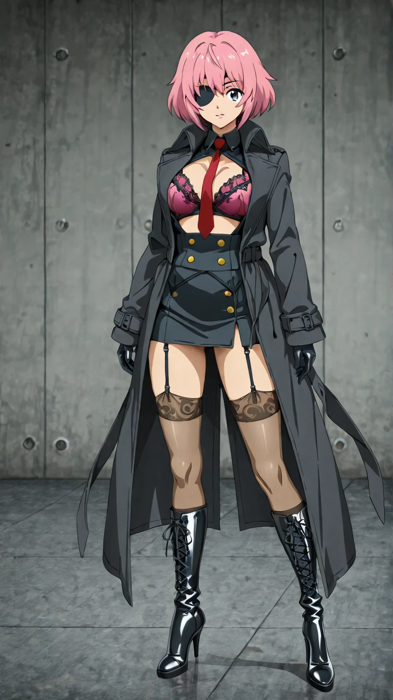 (Masterpiece, best quality, intricate details, 1sologirl) iron collar, arms behind back, iron cuffs, shackles, bound ((standing by wooden pole:1.2)) ((female Black Dark skin Gyaru)) show entire body frontal position, feet in view, realistic, gorgeous 16y.o. darkest skinned mixed race female, black African, barefoot no shoes, looking to viewer straight symmetrical, solo girl looking to the camera, cow bell choker leather collar choker neck bell, metal sandals, black and white bikini (cow pattern) black thigh highs