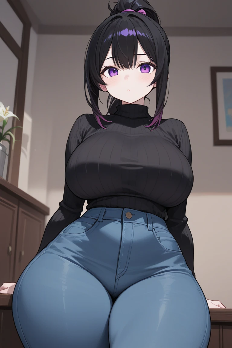 anime character with black hair and cat ears posing for a picture, thicc, succubus in tight short dress, , anime girl wearing a black dress, seductive anime girl, heavy detailed, she has a jiggly fat round belly, thick black lineart, with a large breasts, big breasts!, big breasts!!, oppai proportions (BEAUTIFUL WOMAN)