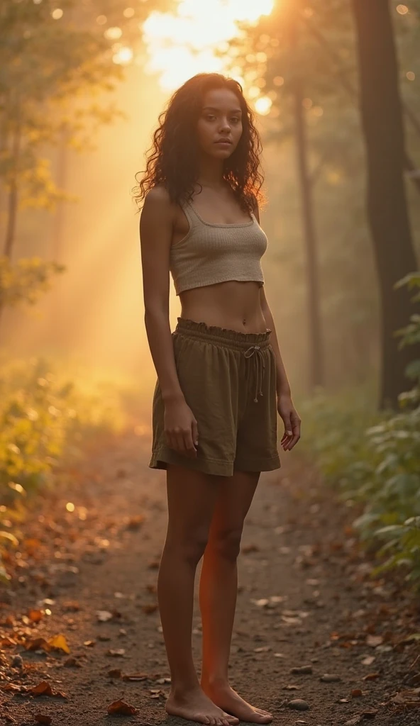 hazy attic, godrays, freckles, Gorgeous freckly blonde curvy woman, style of david hamilton, summer, humid, backlighting, golden hour, breathtaking, in dusty attic, soaked jeans, hazy foggy etheral morning, detailed face, detailed symmetric circular iris, realistic, stunning realistic photograph, octane render, intricately detailed, cinematic, disheveled skimpy fabric, sultry, bare, exposed, boxershorts, detailed face, foggy, sweaty, godrays, haze, atmospheric, photojournalism, busy background, volumetric lighting, neo-expressionism, art photography, gorgeous mood, hazy morning, surrounded by flowers and petals, sunrays on skin, sweaty, long hair, ultrarealistic