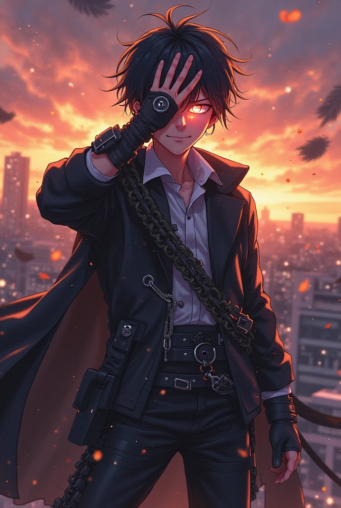 illustration of a boy protesting to the camera, angry expression, there's army of protesters behind him. in the style of solo leveling webtoon, cyberpunk settings, dystopian city, edgy, gritty, cinematic composition, striking colors, moody lighting, dramatic atmosphere