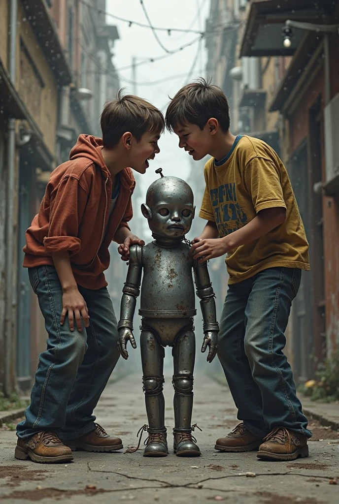 Martian and human child