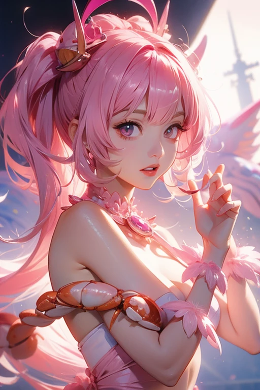 hight resolution, top-quality, ultra-quality, The ultra-detailliert, lighting like a movie、full of sweat、Wearing sweat、(((((sexy precure all stars,))))(((blowjob、handjob、Titty fuck, on body、cum on face、)))Anatomy accurately、beautiful nipples、