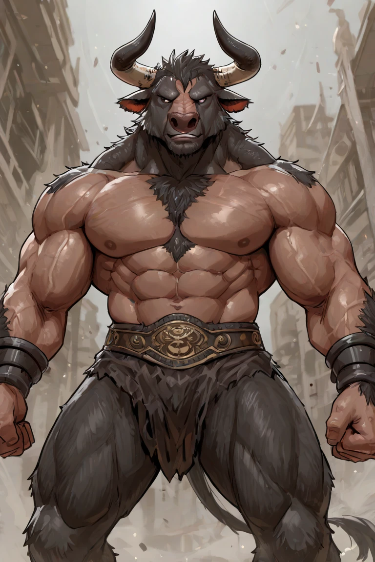 a huge muscular tauren, top-heavy, barrel-chested, giant horns, knotted penis, ripped clothes, most muscular pose, overbite, tusks, snarling, aggressive, vascular, macro shot, gigantic, hyper detailed, copious amounts of viscous fluids, hyper penis and big balls:1.3, amount of cum:1.4 , sperm, erection, cum, up penis, hard penis, photorealistic, cinematic lighting, 8k, hyper detailed, macro, cinematic lighting, 8k, photorealistic, award winning digital art