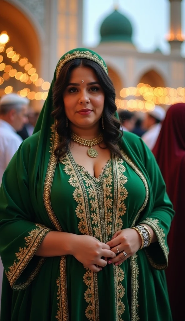 A 40 year old hijabi with large breasts and large ass