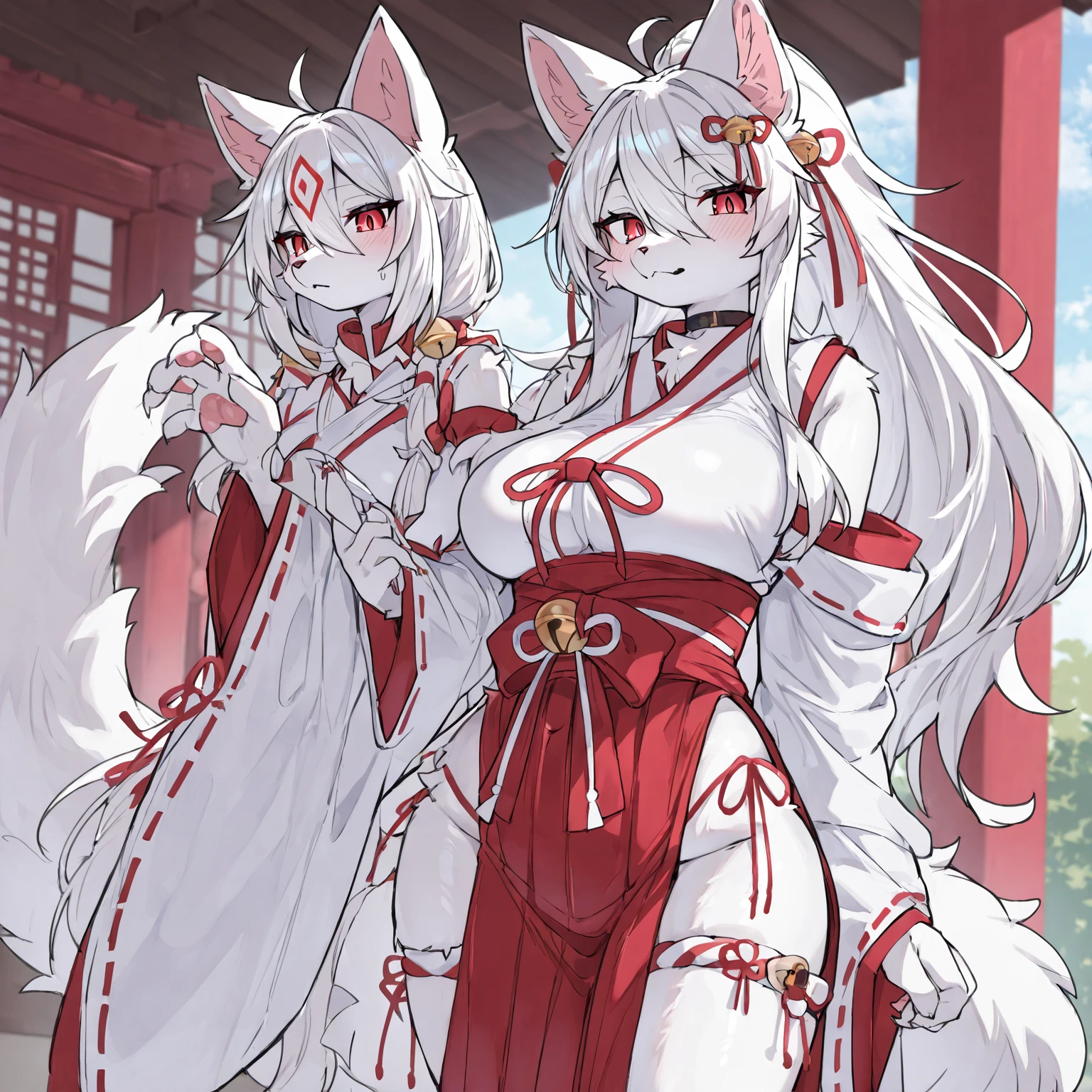 by kenket, Ross Tran, ruan jia, zaush, foxovh, by Zackary911, by hyattlen, by teranen, by fumiko, by Pixelsketcher, by fluff-kevlar, bye r-mk, by Dimwitdog, Furry, Anthro, ((mother and daughters)), BREAK, First Daughter: ((oiran), prostitute, (luxurious off-shoulder kimono), female white fox with red markings, kemono, (small breasts), long (elegant) white hair, white fur, young girl, cute, revealing outfit, innocent expression, alluring eyes, looking at viewer, red markings on body, white fur, traditional japanese, magic fantasy, small, slender, (young)), BREAK, Second Daughter: ((oiran), prostitute, (luxurious off-shoulder kimono), female white fox with red markings, kemono, (small breasts), short (elegant) white hair, white fur, young girl, cute, revealing outfit, innocent expression, alluring eyes, looking at viewer, red markings on body, white fur, traditional japanese, magic fantasy, small, slender, (young)),BREAK, Mother: ((geisha), prostitute, (luxurious off-shoulder kimono), female white fox with red markings, kemono, ((huge breasts)), long (elegant) white hair, hourglass body, revealing outfit, seductive, alluring eyes, looking at viewer, red markings on body, white fur, traditional japanese, magic fantasy, white fur, (mature), milf, tall, curvy), BREAK, outdoors, cherry blossoms, nighttime, tugging on own clothes, ((3 anthro women)), (3 people), (multiple people), one mother and two daughter, size difference,