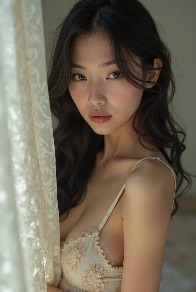 (Highest Quality: 0.8),(Best Quality: 0.8), (Best Quality: 0.8), (64k uhd、Raw photography、top-quality、masterpiecel1.4), perfect anime illustration, perfect anime illustration, (Realistic, Photorealistic: 1.37), , pov hand, head grab, grabbing another's head, , , Povfellatio, 1boy, , , :>= ((Relax without underwear)), Extreme closeup of Japan girl looking up and holding male genitalia, [[ Face forward]], NSFW, ((Relax without underwear)), natural (small flat chest), Japan girl looks up and looks at the man's face、Photo of male genitalia, ((Relax without underwear)), ((Holding a man's male genitals on the bed)), hair messy, Medium Hair, (Bright lighting), ((Woman with male genitalia at the root)), Kneeling, ((sensual expression)), hair messy, [[Woman kneeling with male genitalia at the root , Young woman with male genitalia at the root ]], (Solo), Erotic, NSFW, Highly detailed ambient occlusion, Natural and harmonious composition, Fine Art Photography, [[I look up and see a man's face]], NSFW, 1 Girl Hetero 1 Boy Oral Solo Focus POV,1girl in, , hetero, 1boy, , oral, Solo Focus, Gonzo、