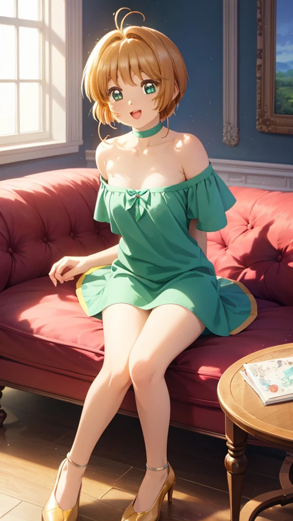 masterpiece, best quality, extremely detailed, anime, 1girl, elegant mature woman, (Female, (( blond hair)), green eye, ((pixie cut)),((parted bangs)),25 years old, Slender Body, fish tail), (Male, bangs, 20 years old, tall), troubled eyebrows:1.2, sunlight, glowing, nsfw, medium breasts, cleavage ,Embarrassed, pussy juice stain, show off breasts, sweat, lift skirt, panty lift, (dress:1.5), fingering pussy, (on side:1.4), from below, (lying back down:1.1), ( pussy peek:1.5), show off pussy, show off nipple