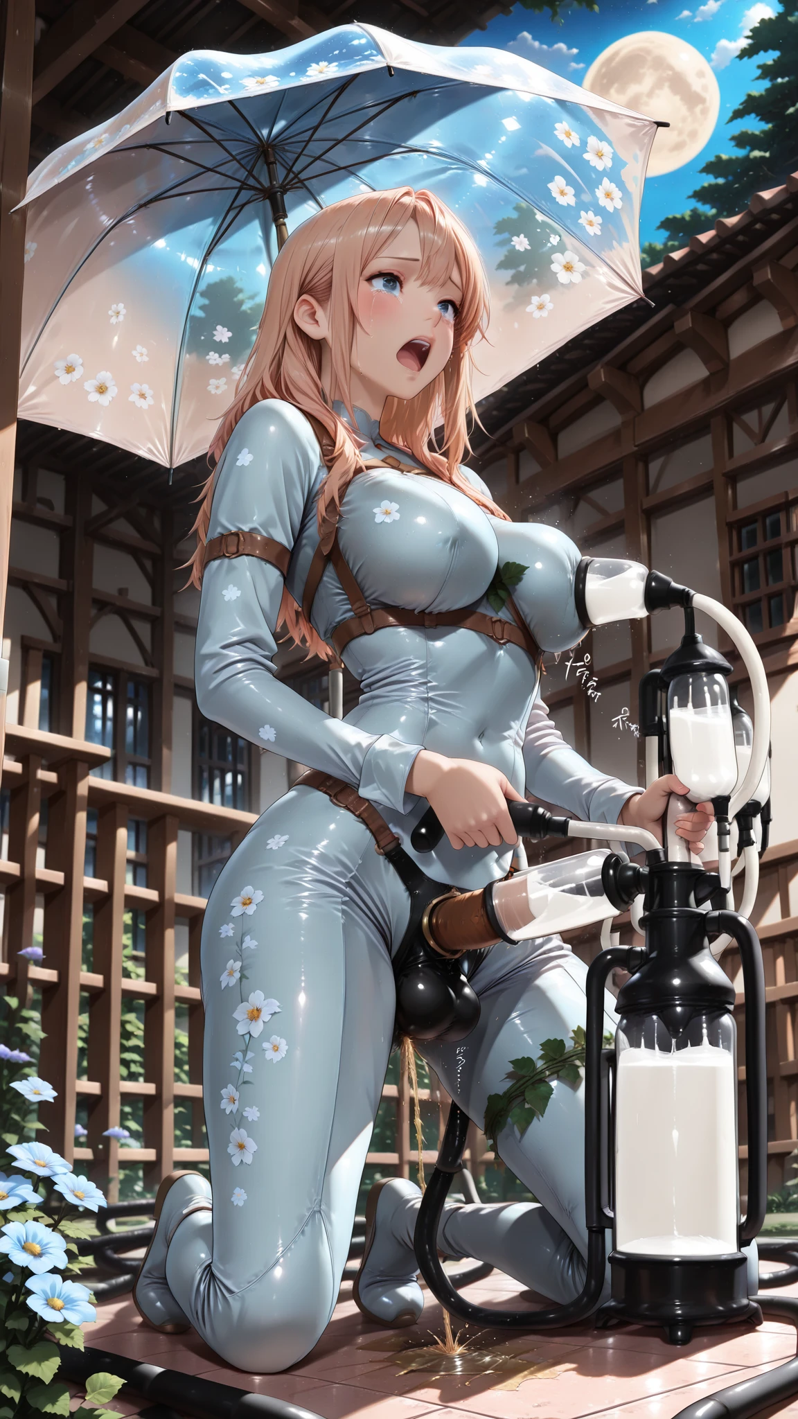 32K,tmasterpiece,Faraway view,((extremely huge breast)),Collar,three-point style,aprons,Reflective glossy leather,slightly fat big breasts,Enlarged buttocks,(best qualtiy), detailedbackground,Black girl, terroral, bionicle, succubi,Long horn,coda,the night,bonfires,stars,Rained,Ass focus,tmasterpiece,Faraway view,Two pink bumps,slightly fat big breasts,potbelly,Fat super ass,Ultra-transparent fishing nets,florals,Inside T,Unoccluded,super breasts