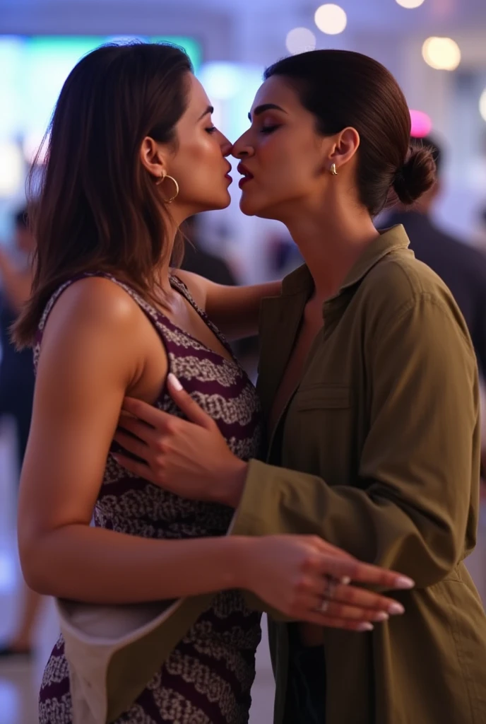 there is a mature woman and a girl sitting next to each other, couple, happy couple, lovely couple, kissing,,with her long, in garden, wpol and sarasti, scandy and arender, with wart, potrait, vacation photo, couple pose, during sunset, picture, scenary, full protrait, profile photo, coban, with ivy, at instagram,,
