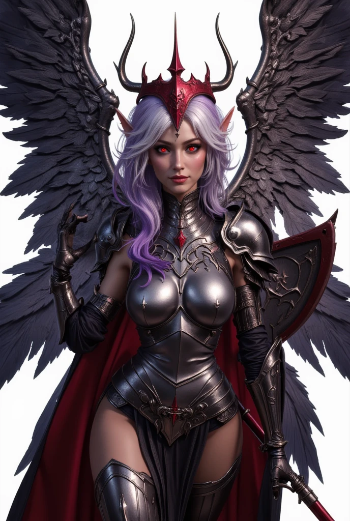 arafed female with pink hair and wings in a dark room, 3 d render character art 8 k, hyperdetailed fantasy character, artgerm julie bell beeple, artgerm ; 3d unreal engine, Artstation contest winner, zbrush central contest winner, alexandra fomina artstation, epic fantasy character art, epic fantasy digital art style