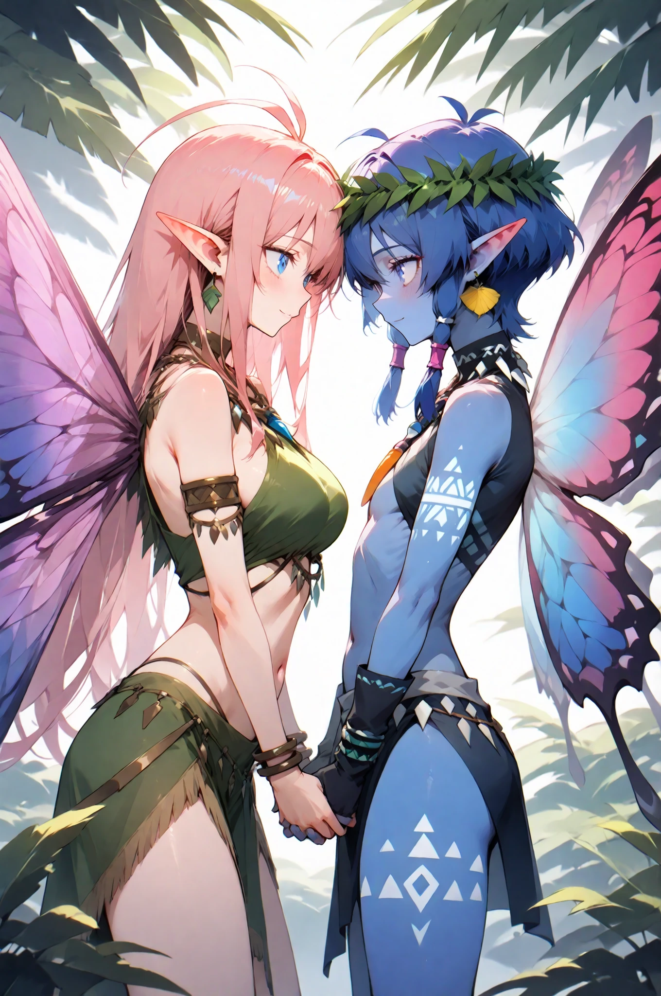 A powerful fairies fighting to each other