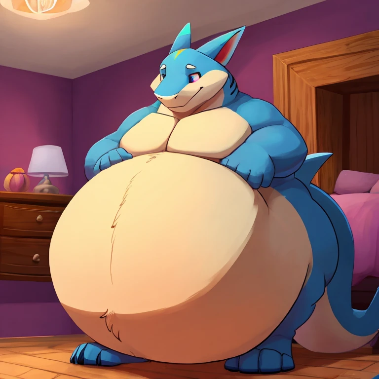 blue genitalia,solo,male people,chubbiness,small fat,Bare-chested, solo, Detailed pubic hair, A high resolution,, tmasterpiece,Excessive obesity,Obesity in the extremities,Lift your feet,foot in the air,Correct body proportions,overweight,Snorlax,roadhog,proportions,overweight,,naked,big penis,erect,semen,ejaculate,dog genitals ,tanuki,knotn