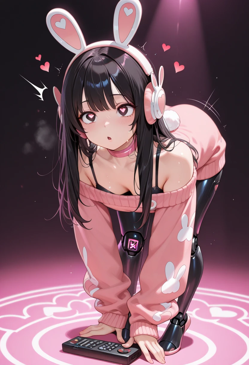 anime girl laying on bed with laptop and headphones on, seductive anime girl, beautiful anime girl squatting, [ 4 k digital art ]!!, anime moe artstyle, guweiz, extremely detailed artgerm, black haired girl wearing hoodie, the anime girl is crouching, attractive anime girl, guweiz on pixiv artstation
