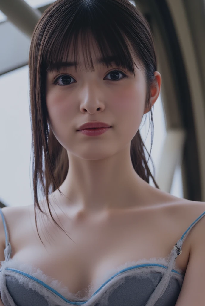 (Highest quality:1.4),(masterpiece:1.4),(Realistic:1.4),(Realistic:1.2),(超High resolution, RAW Photos:1.4),(High resolution, Very detailed:1.2),(8k:1.2),photograph,a photo of a dark-haired,one person&#39;s,alone,(((Celadon lace bra:1.3))),((Big Breasts)),(((Large areola:1.4))),((Upper Body:1.3))
