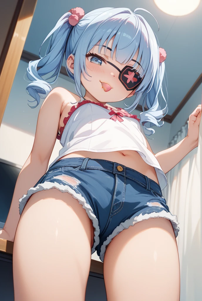 (Super detailed、Ultra-high resolution、Detailed Background)、((Flat Color))、((colorful))、((浮かぶcolorfulな水))、One female secretary in the office、body paint、Pop tattoo on belly、Big Breasts、Sexy Random Pose、Angle view from below、
(Medium Hair、Silver Hair、hair ornaments、Glasses)、Beautiful blue eyes、Beautiful red lip、(blouse、Black Micro Mini Skirt、choker、Knee-high stockings、garter belt）、Sexy uniform showing the underside of the chest）、(((Underboob)))、TWICE&#39;s Tzuyu&#39; on pause、（fun、smile、A rich expression）、
I can see her panties、Tiny Panties、cameltoe