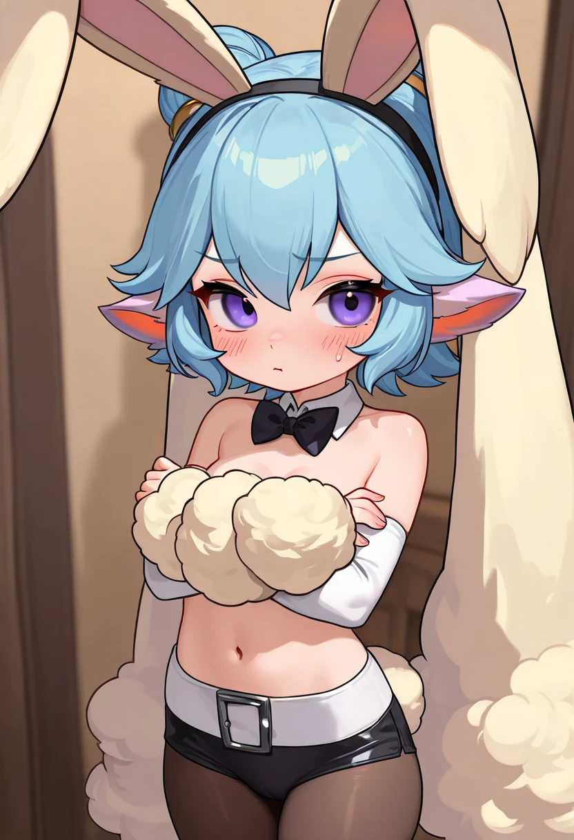 (tall:1.2) Babs, perfect hourglass body, looking at viewer, medium breast, (AS-Adult:1.2), milf, nude, (in love face expression),
Babs, bunny, girl, blue eyes, mouth open, Pink eyelids, rabbit teeth, pink nose, pink body, pink head, pink ears, pink legs, white cheeks, white feet, white tail, erect ears, purple bows on the ears,
white bow, gold jewelry, ruby pendant,
(masterpiece:1.2), (highly detailed:1.2), (intricate:1.2), (best quality:1.2),
on a bed, cozy bedchamber in wooden cabin, (flying hearts:1.3),
cinematic light, vivid colors
<lora:BabsBunny_2D_v3:0.8>
<lora:POVMissionary:1> missionarypose, 1boy, penis, lying, missionary, vaginal,
<lora:pov_torso_grab_v0.1a:1> torso grab, pov hands,
<lora:Sagging Breasts v1:1> sagging breasts, hanging breasts, breast rest <lora:notion_of_dark_fantasy-nodf:0.8> nodf_lora
