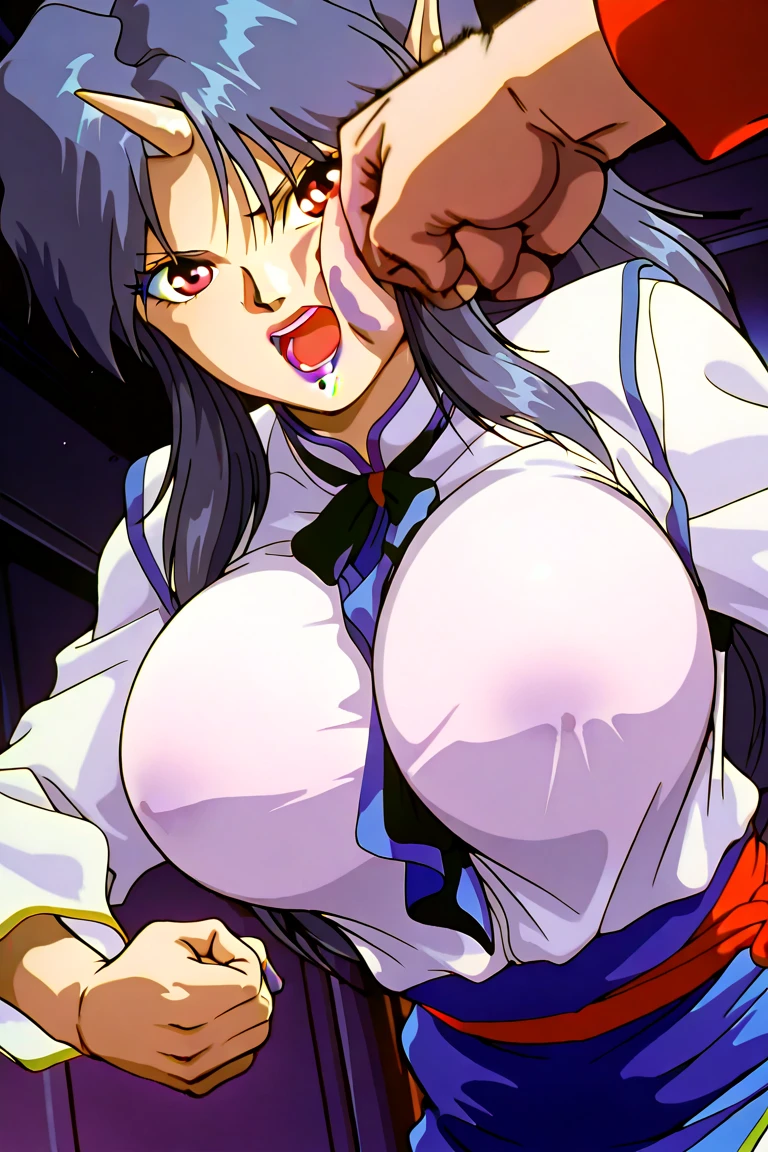 score_9, score_8_up, source_anime Bibl3, older man shows girl his erect penis, cock shock, cumshot, busty shortstack, pokemonsabrina, black hair, long hair, bangs, blunt bangs, red eyes, hime cut, sidelocks, white pupils, wall-eyed, huge breasts, heavy breasts, breast expansion, full lips, vivid lips, wide hips, thick thighs, lace panties, cameltoe, huge penis in foreground, detailed penis, excessive, viewed from front, doorway of school office, girl shocked, innocent expression, penis focus, looking at penis, raised eyebrows, detailed eyes, detailed face, puckered lips, pretty woman, penis cums on woman, cum on face, cum on breasts, huge cumshot