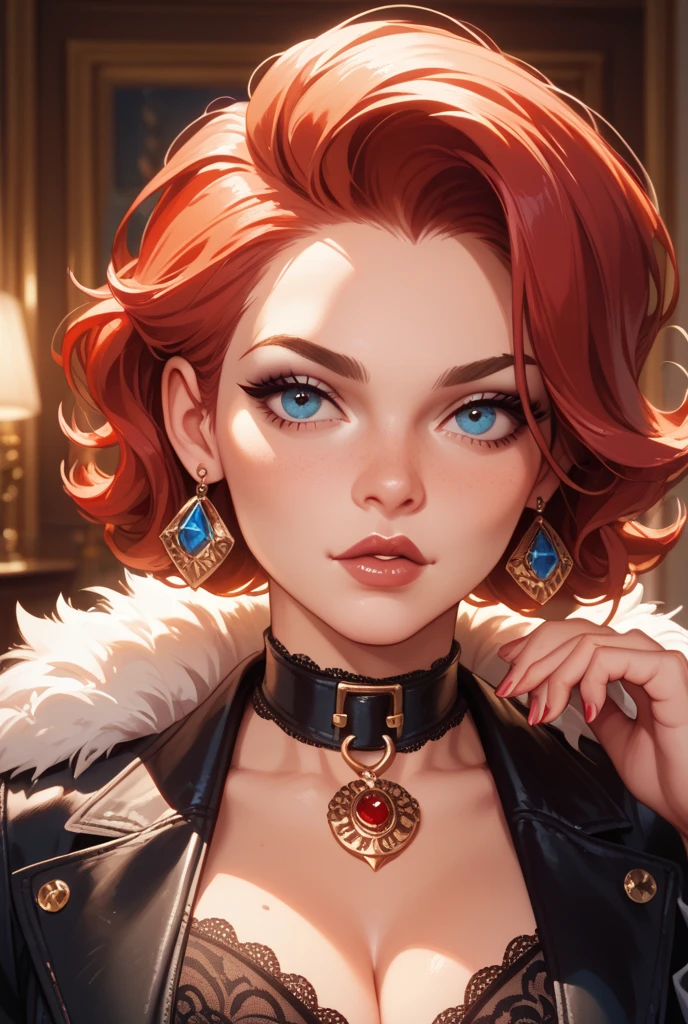score_9,score_8_up,score_7_up,1girl, a rendition of the ace of diamonds as a person, sexy and badass