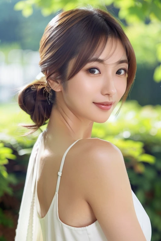 (highest quality, 4K, ​masterpiece :1.3), 
keen focus, shallow depth of field, bright colors, Professional level, 
20 age old, 1 person, (Half Japanese and half Russian）, Beautiful actress face, 
Smooth body :1.3, exemplary body shape:1.5, Perfect style：1.4, 
narrow shoulders, beautiful collarbone, pretty earrings, award winning foto, trending on artstation, 16k resolution, intricate details, masterpiece
