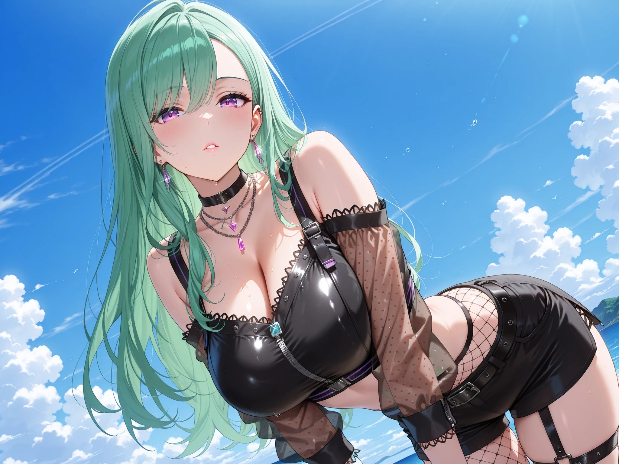 Perfect detail, Special details, highest quality,,expensive,goddess、 Empress,A satisfied smile 、goddess、Confident face,Triumphant Face、conceit、わがままEmpress、sense of beauty、Overwhelming Dominance、Overwhelming power、Overwhelming destructive power、Empress、Queen、Elegant face、Maternal instinct、round face、View Viewer, Green Hair,Long wavy green hair with bangs, braided,,Super big boobs , Side bang, Partially exposed forehead, Dark blue eyes, Mature Body, Perfect body, Tolerant、Large Breasts,Big Ass.Sweaty body,,Pussy、Pussyにビルを押し込む,share、body fluid、large amount of vaginal fluid、Inserting the building into the cavity、Nipples、ビルがbody fluidで溶かされる、Open your mouth、 blush, Cleavage.Blue lace lingerie,Gold Jewelry,Gold Bracelet,Gold Collar、 Luxurious crown,, necklace, Pursing your lips、 A light smile, Drunk, expensiveディテール, Depth of written boundary, 1080p, 16k, Awards, High resolution, highest quality, masterpiece, 超High resolution, Anatomically correct, Super detailed、Super big boobs,,Huge breasts、Super big boobs、Realistic、Perfect bodyライン、aerial photograph、aerial photograph、Destroying the city with a smile、 (A giant girl bigger than a skyscraper destroys the city of Shibuya:1.5)、cute、body fluid,large amount of vaginal fluid、Pussyにビルを挿入、ビルがbody fluidで溶かされる、Eroticism,share、Big breasts overflowing from the bra　Masturbating　In heat Occupying a big city Lying down　Empress　goddess